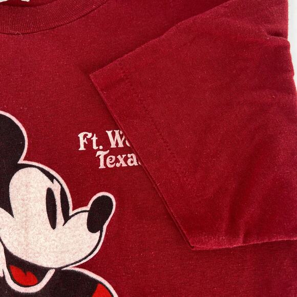 80s Mickey Mouse Fort Worth tshirt 1980s vintage - Picture 3 of 5
